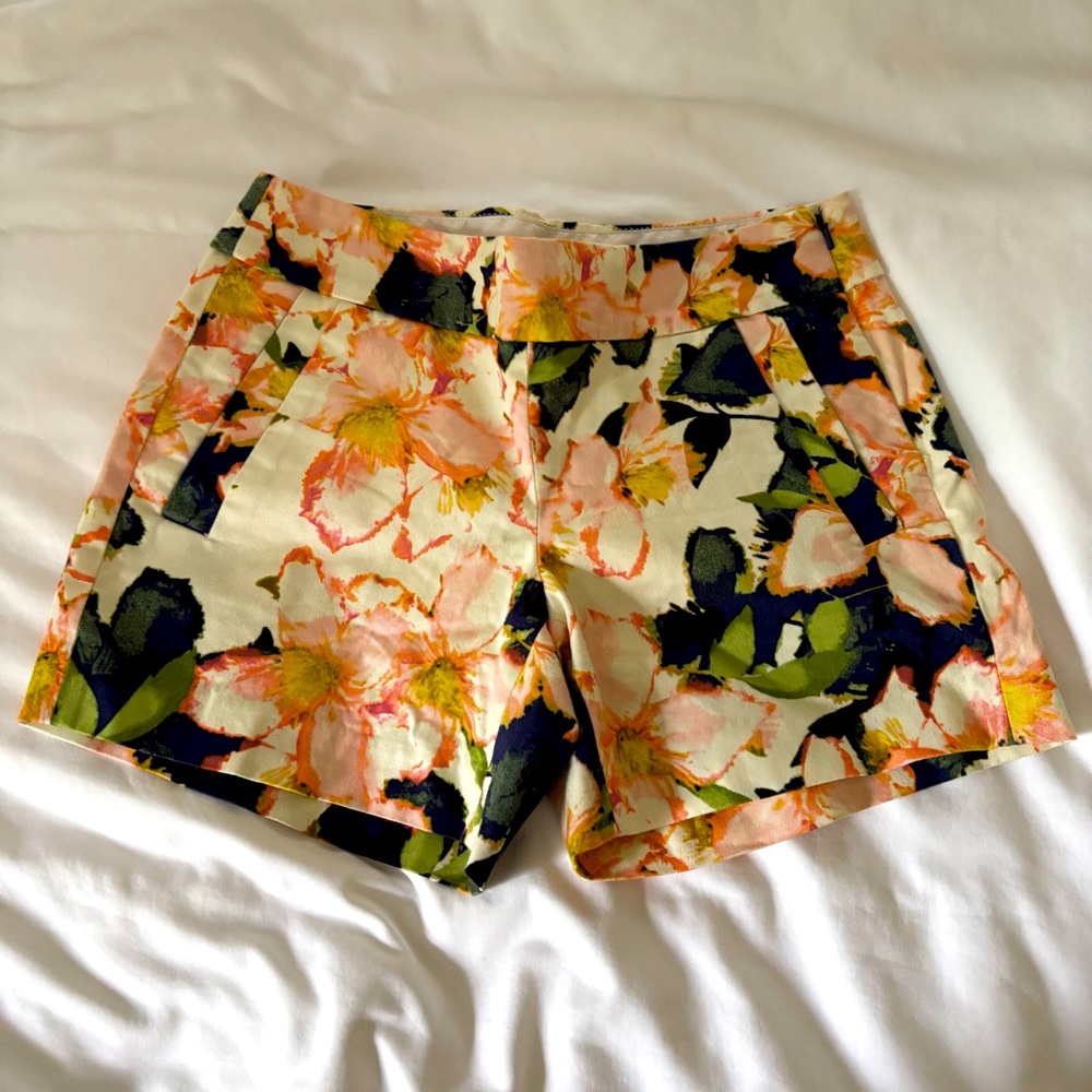 Jcrew Cotton Floral Shorts